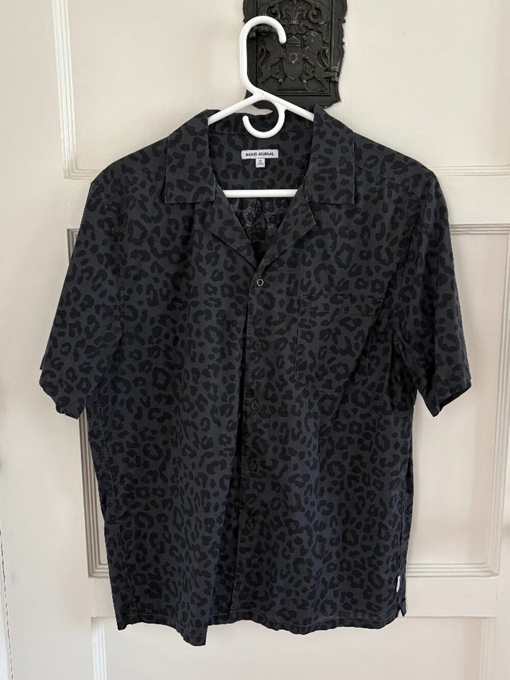 Banks Journal Mens Shirt | Medium | Leopard Print